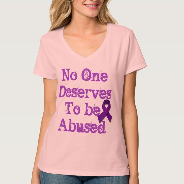 Stop Domestic Violence T-Shirt (Front)