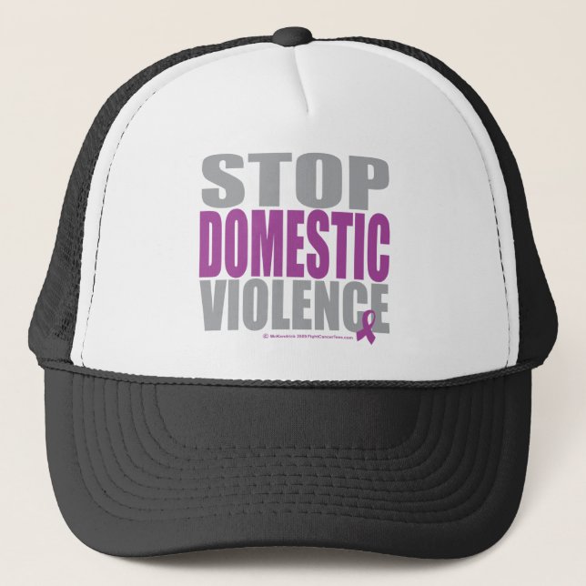 Stop Domestic Violence Trucker Hat (Front)