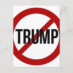 Stop Donald Trump Anti-Trump Postcard