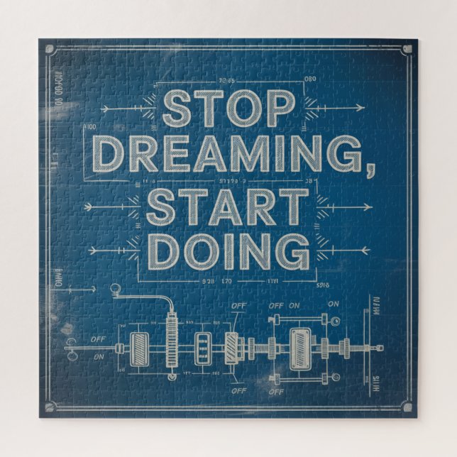 Stop Dreaming, Start Doing Jigsaw Puzzle (Vertical)
