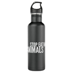 Stop Eating Animals Vegan Veganism 710 Ml Water Bottle