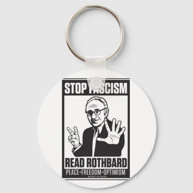 Stop Fascism Key Ring (Front)