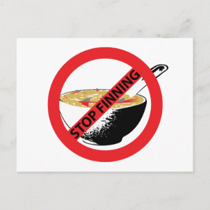 STOP FINNING SHARKS POSTCARD
