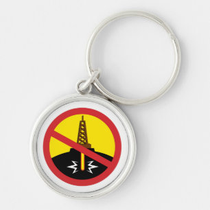 Stop Fracking Key Ring