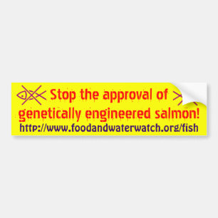 stop franken fish bumper sticker