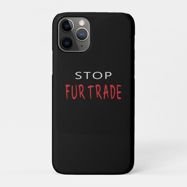 Stop Fur Trade Case-Mate iPhone Case (Back)