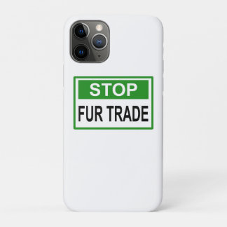 Stop Fur Trade Sign green Case-Mate iPhone Case