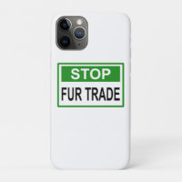 Stop Fur Trade Sign green