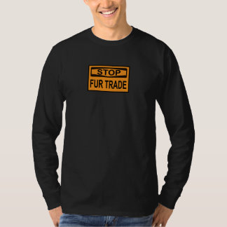 Stop Fur Trade Sign orange T-Shirt