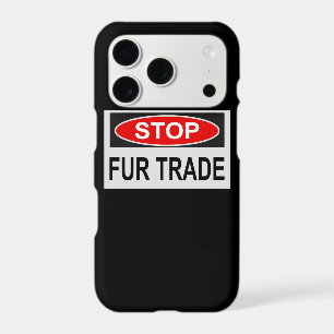 Stop Fur Trade Sign red