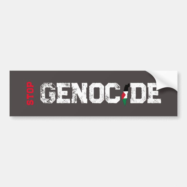 Stop Genocide Bumper Sticker (Front)