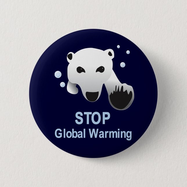 Stop Global Warming button (Front)