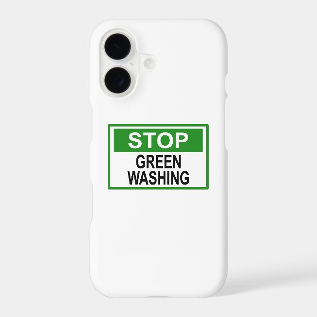 Stop Greenwashing Sign Samsung Galaxy Case (Back)