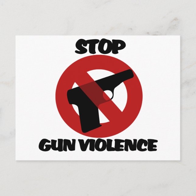 Stop Gun Violence Postcard (Front)
