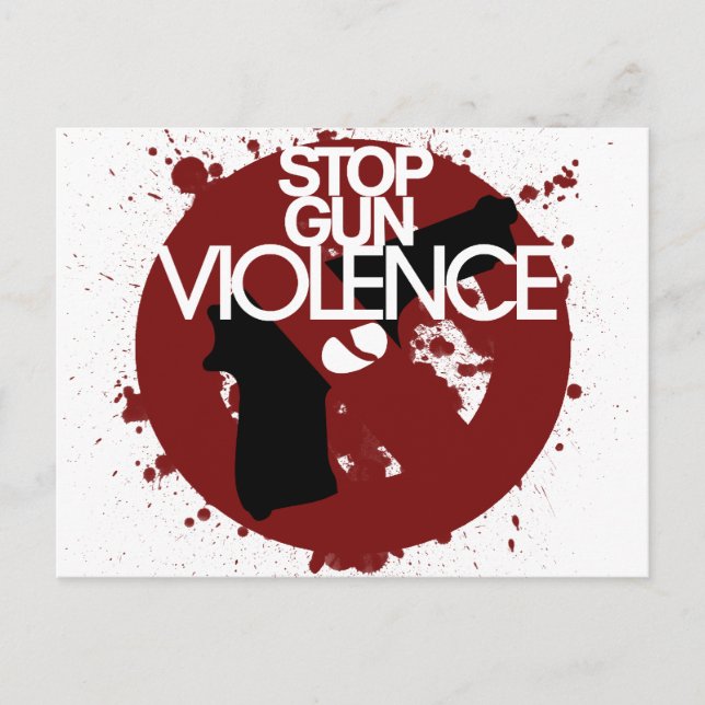 stop gun violence postcard (Front)