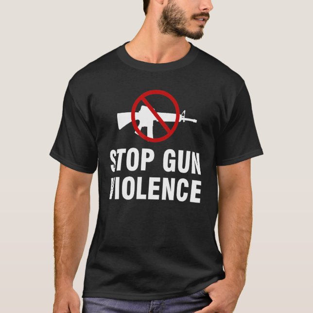 Stop Gun Violence Protect Our Kids Awareness Day W T-Shirt (Front)