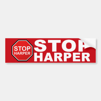 STOP HARPER Bumper Sticker