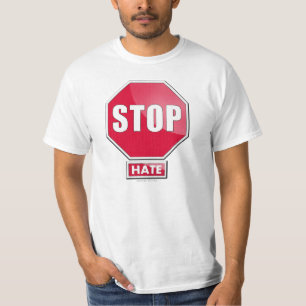 "Stop Hate" stop sign Tee