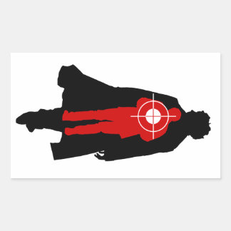 Stop His Heart Rectangular Sticker