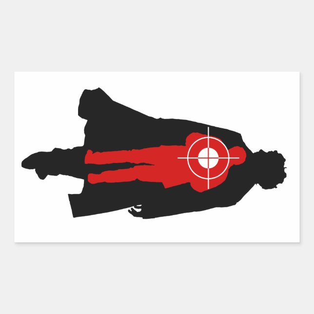 Stop His Heart Rectangular Sticker (Front)