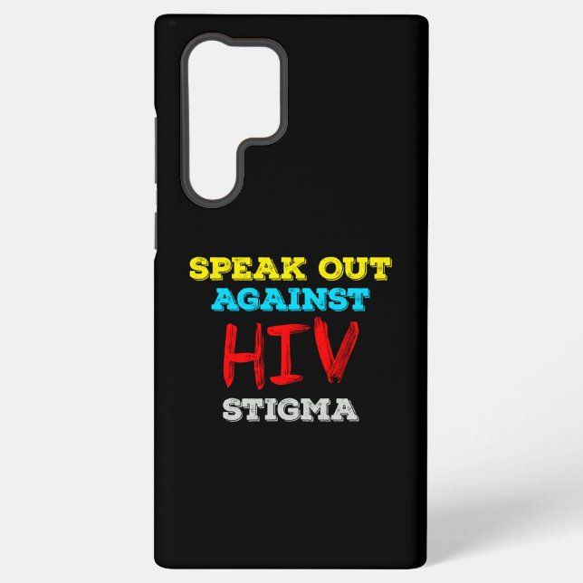 Stop HIV Stigma Samsung Galaxy S22 Ultra Case (Back)