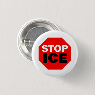 Stop ICE 3 Cm Round Badge