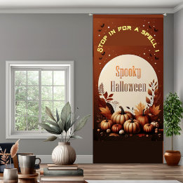 Stop In For A Spell Spooky Halloween Night Pumpkin