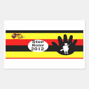 Stop Kony 2012-Save the children_ Rectangular Sticker