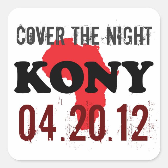 Stop Kony 2012 Stickers (Front)