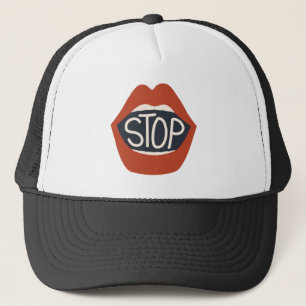 Stop Lips Trucker Hat