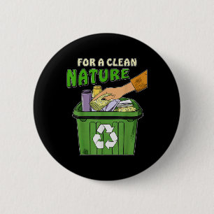 Stop Littering Nature Protection Environmental Pro 6 Cm Round Badge
