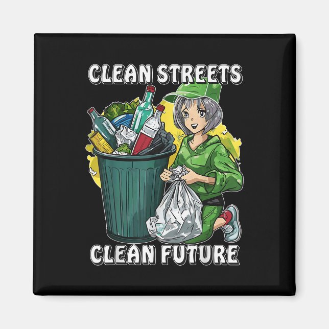 Stop Littering Nature Protection Environmental Pro Magnet (Front)