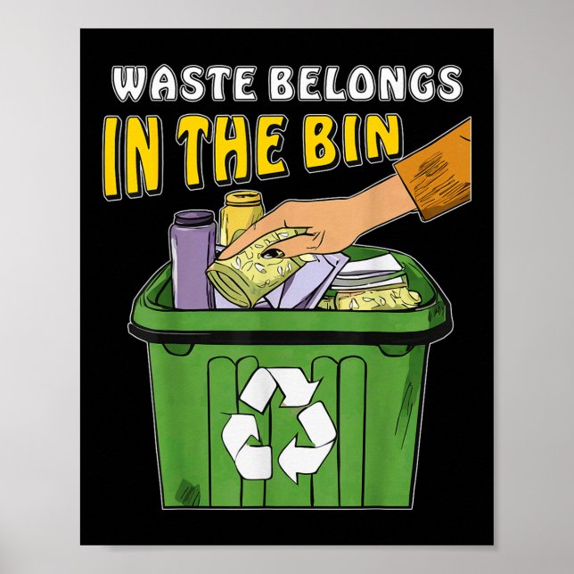 Stop Littering Nature Protection Environmental Pro Poster (Front)