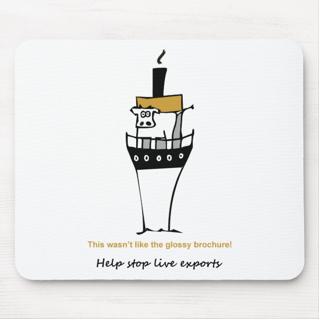 Stop Live Exports Mouse Pad (Front)