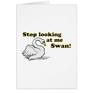 Stop looking at me swan