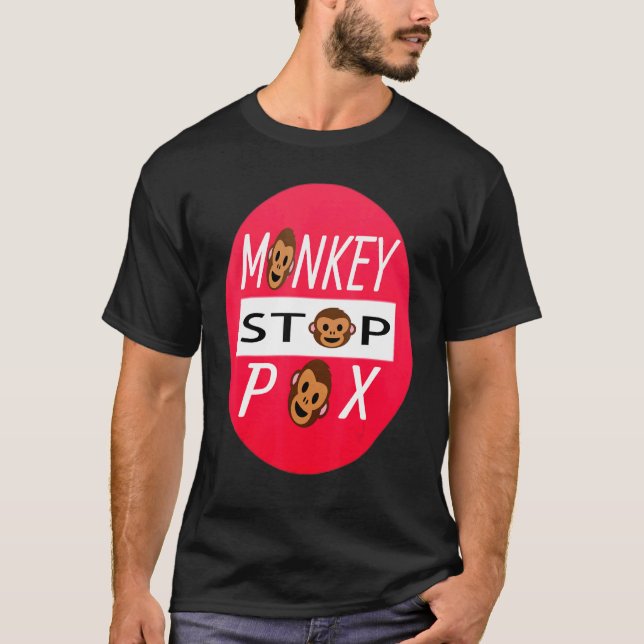 Stop Monkey Pox Save Peoples T-Shirt (Front)