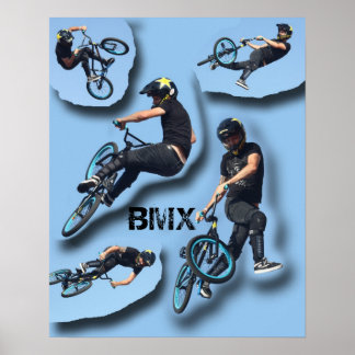 Stop Motion BMX, Copyright Karen J Williams Poster