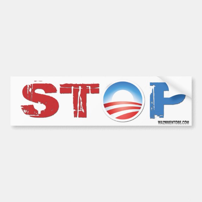 Stop Obama 2012 Bumper Sticker (Front)