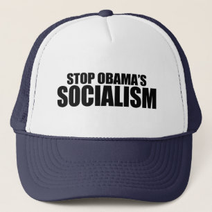 STOP OBAMA SOCIALISM TRUCKER HAT