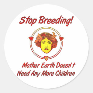 Stop Overpopulation Classic Round Sticker