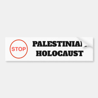 Stop Palestinian Holocaust Free Palestine sticker