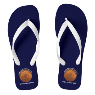 Stop Pebble Mine - Pebble Mine Penny Jandals