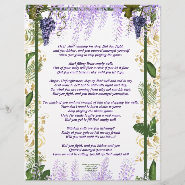 Stop Playing the Blame Game Personalised Paper (Front)