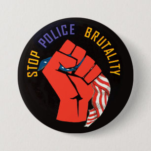 Stop Police Brutality 7.5 Cm Round Badge