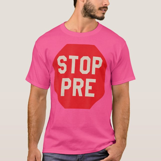 Stop Pre Marathon Running Legend Runner T-Shirt (Front)