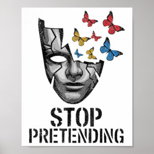 Stop Pretensing Anti Trump Political Protest Poster