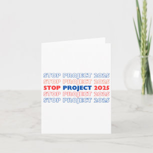 Stop Project 2025 13 Card
