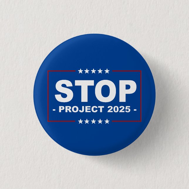 STOP PROJECT 2025 3 CM ROUND BADGE (Front)