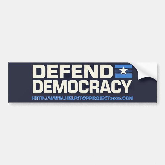 Stop Project 2025 Bumper Sticker (Front)