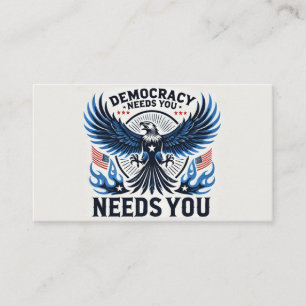 Stop Project 2025 - Defend Democracy Business Card